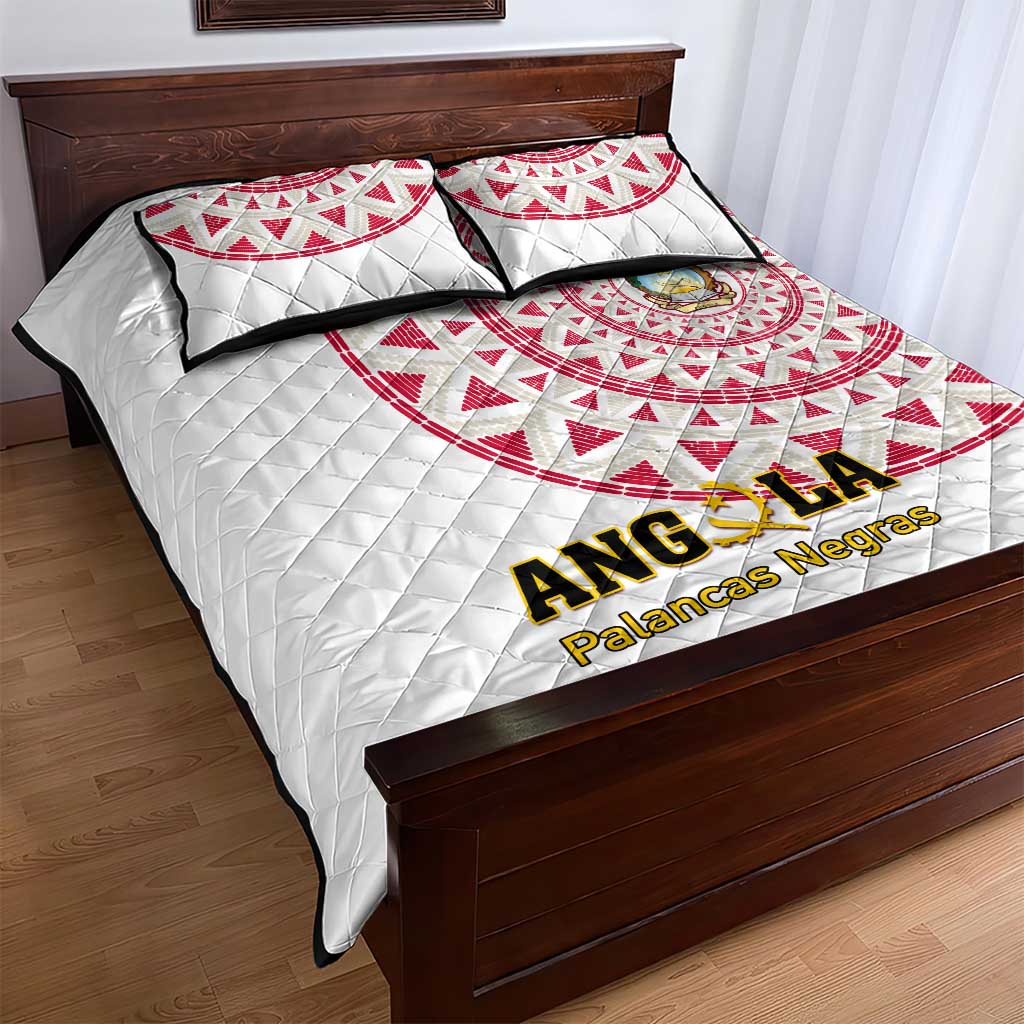 Support Palancas Negras - White Angola Football Quilt Bed Set LT01