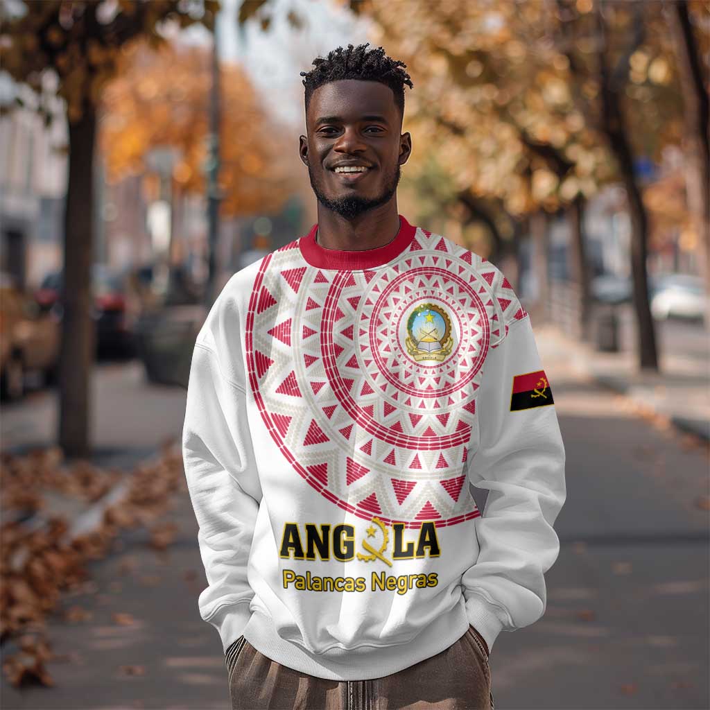 Support Palancas Negras - White Angola Football Sweatshirt LT01