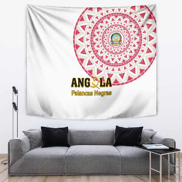Support Palancas Negras - White Angola Football Tapestry LT01