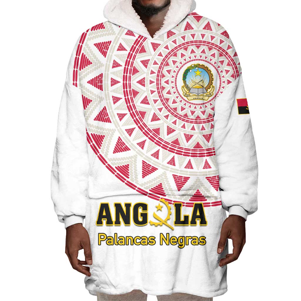 Support Palancas Negras - White Angola Football Wearable Blanket Hoodie LT01