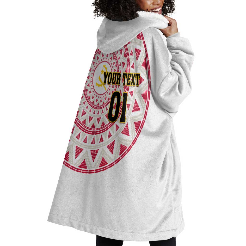 Support Palancas Negras - White Angola Football Wearable Blanket Hoodie LT01