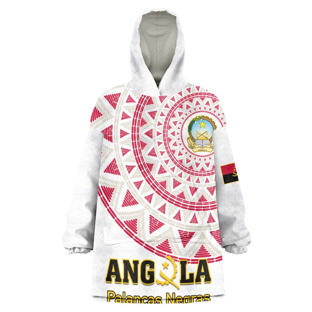 Support Palancas Negras - White Angola Football Wearable Blanket Hoodie LT01