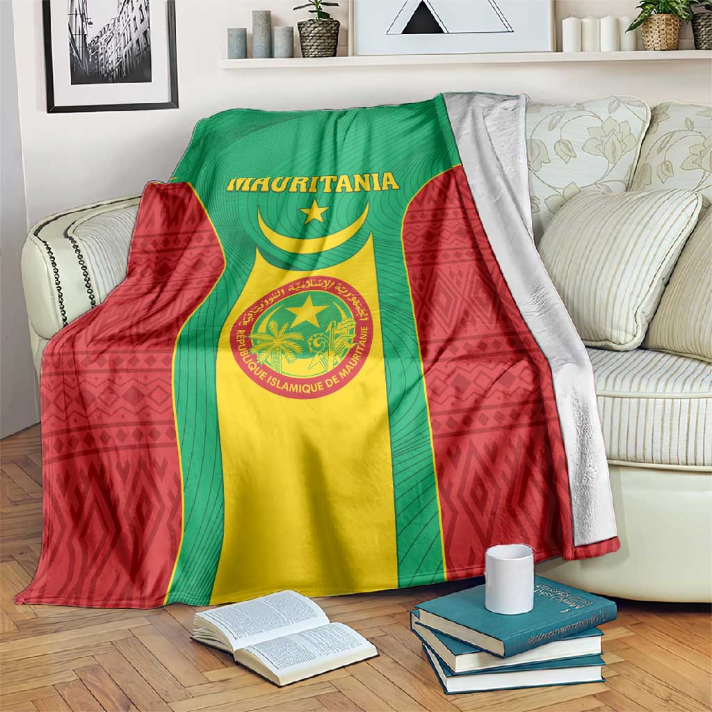 Support the Lions of Chinguetti - Mauritania Football Blanket LT01