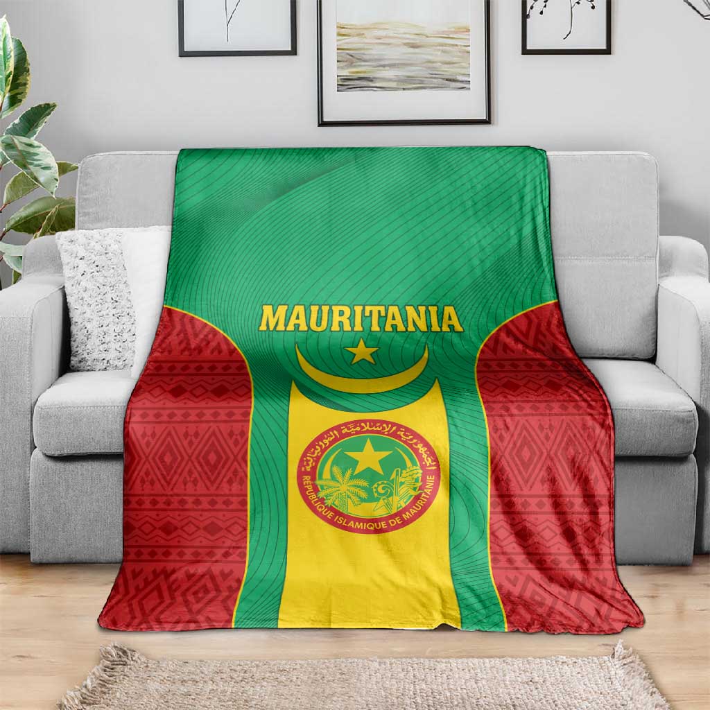 Support the Lions of Chinguetti - Mauritania Football Blanket LT01