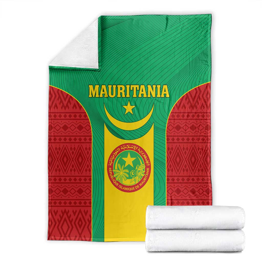 Support the Lions of Chinguetti - Mauritania Football Blanket LT01