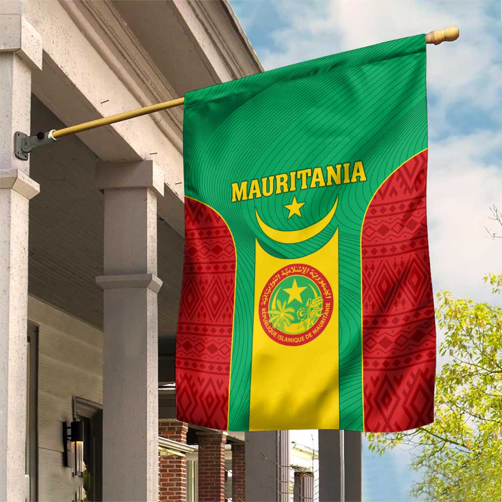 Support the Lions of Chinguetti - Mauritania Football Garden Flag LT01