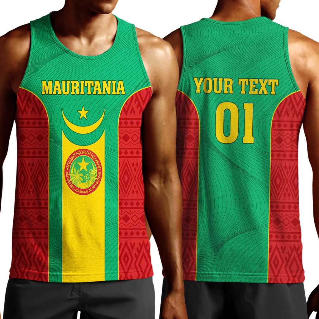 Support the Lions of Chinguetti - Mauritania Football Men Tank Top LT01