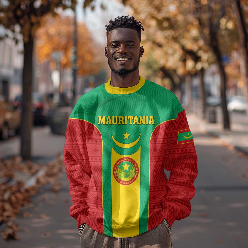 Support the Lions of Chinguetti - Mauritania Football Sweatshirt LT01