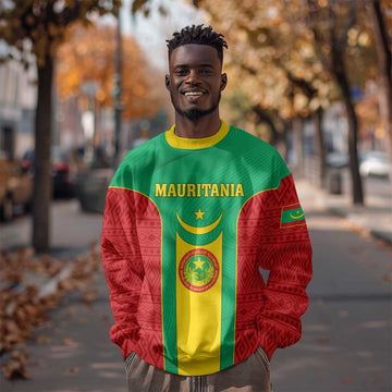 Support the Lions of Chinguetti - Mauritania Football Sweatshirt LT01