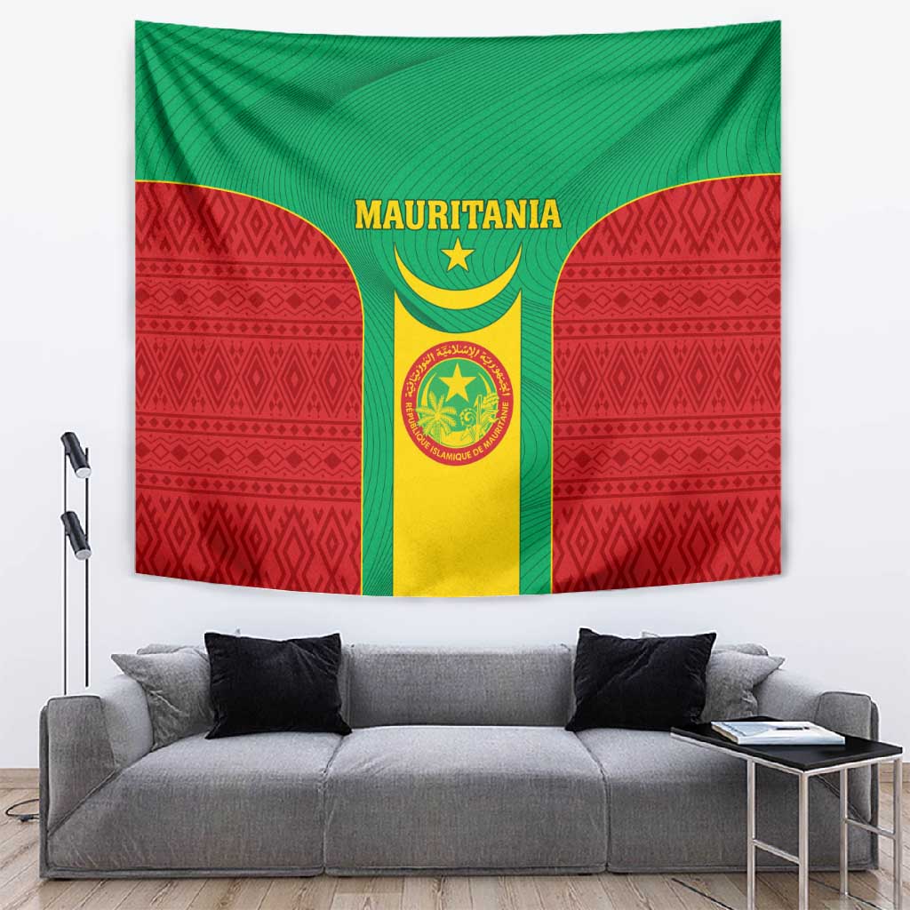 Support the Lions of Chinguetti - Mauritania Football Tapestry LT01