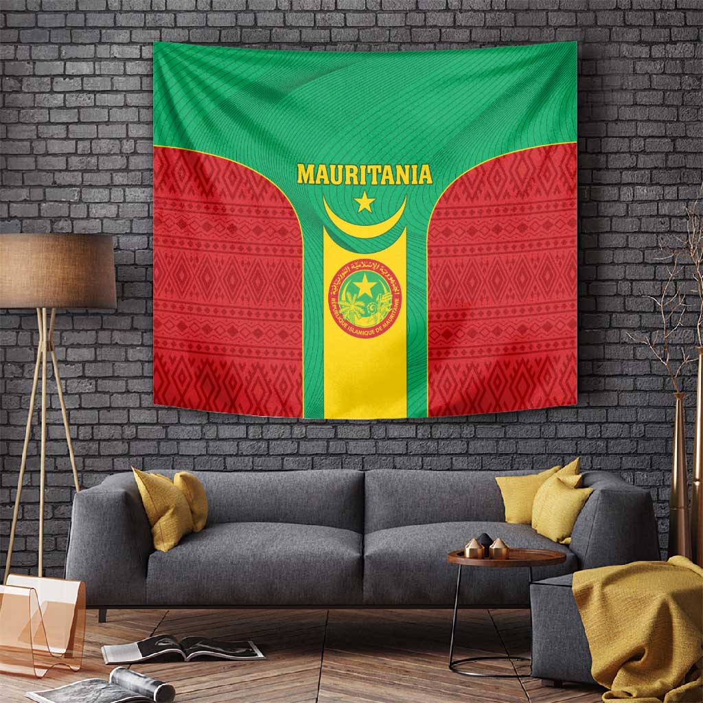 Support the Lions of Chinguetti - Mauritania Football Tapestry LT01