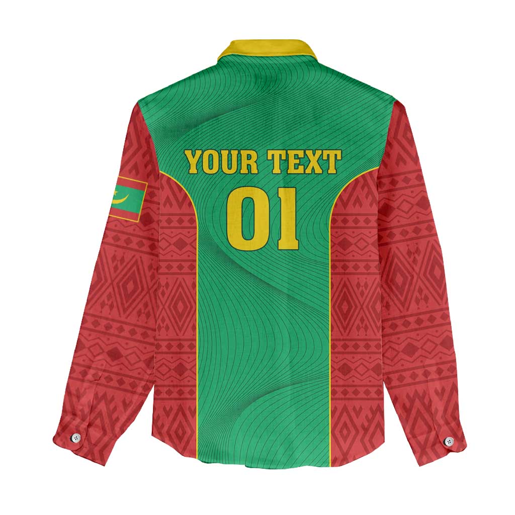 Support the Lions of Chinguetti - Mauritania Football Women Casual Shirt LT01