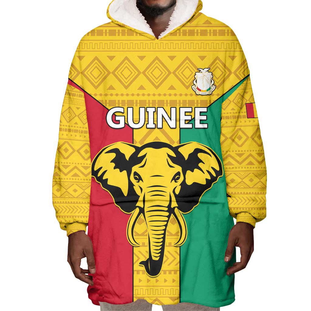 Guinea Football Wearable Blanket Hoodie Come On Syli National LT01