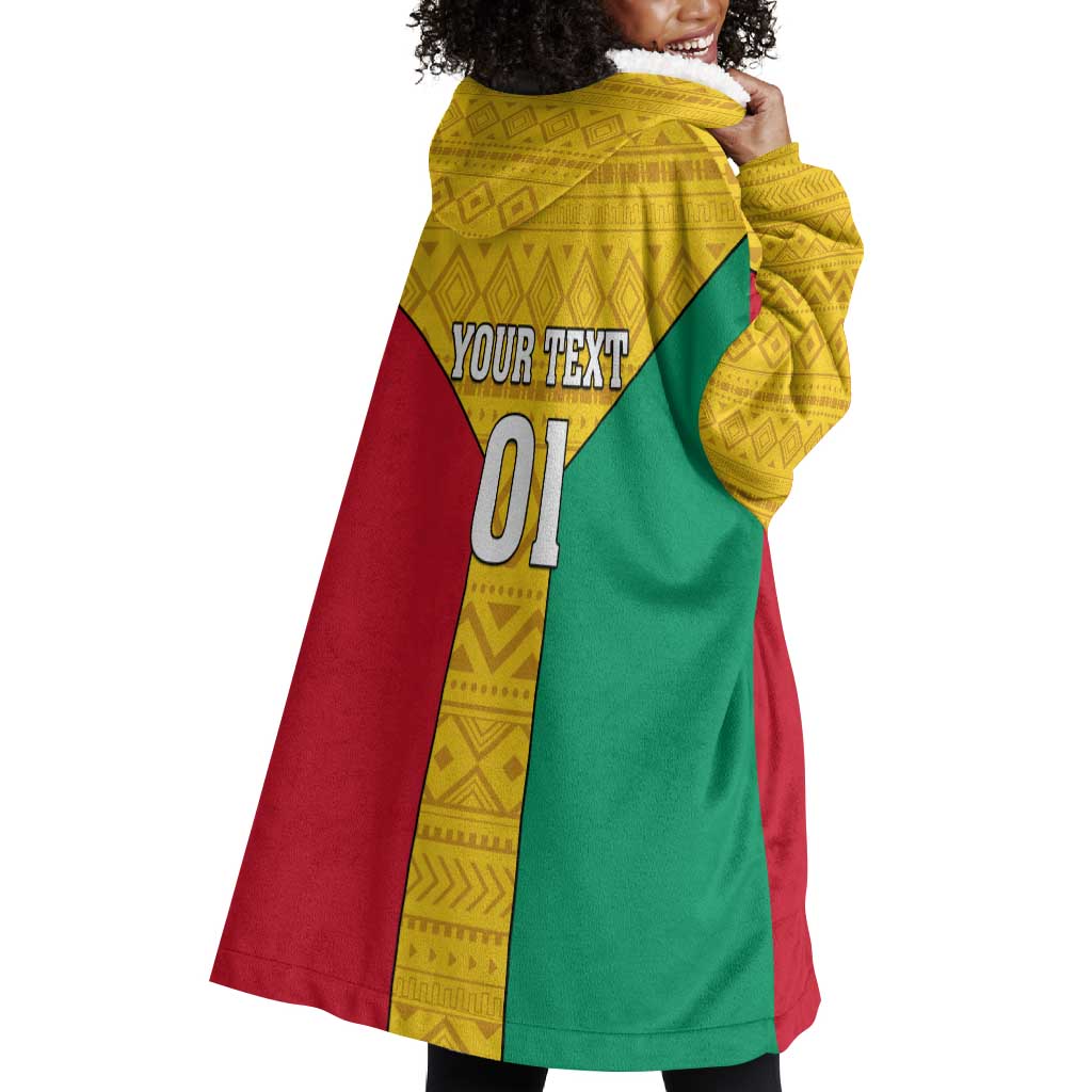 Guinea Football Wearable Blanket Hoodie Come On Syli National LT01