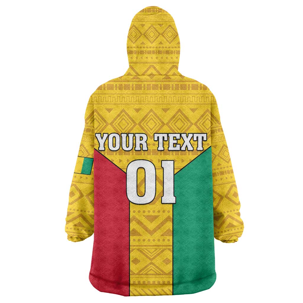 Guinea Football Wearable Blanket Hoodie Come On Syli National LT01