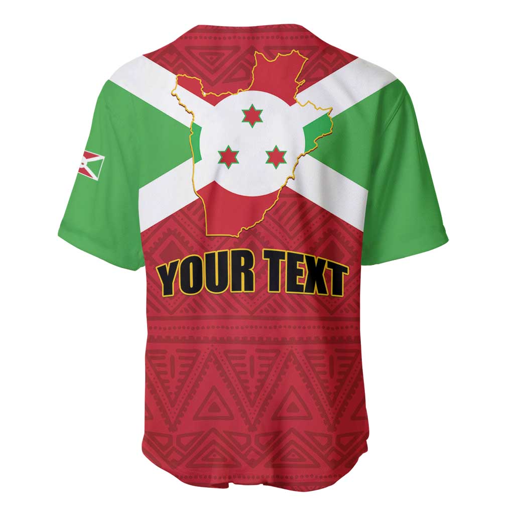 Personalized Burundi Baseball Jersey Coat Of Arms African Pattern LT01