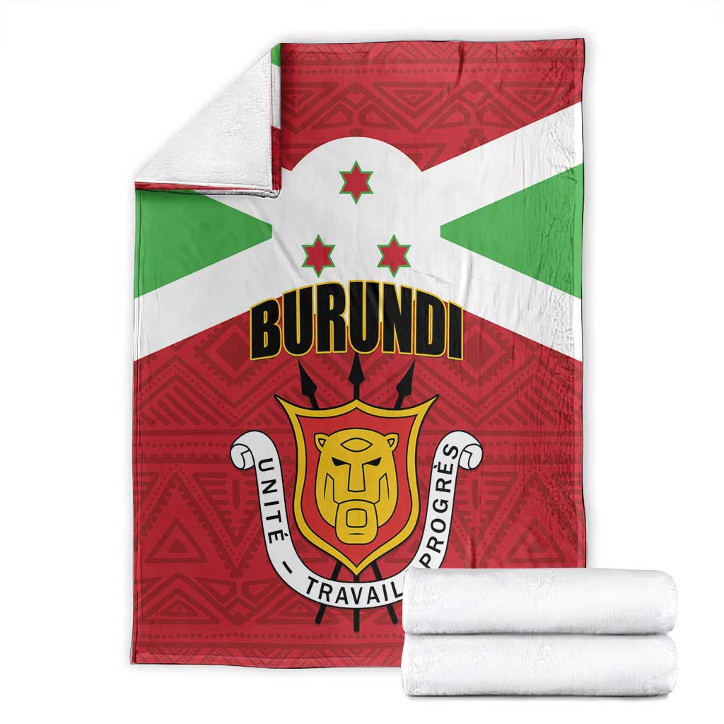Burundi Blanket Coat Of Arms African Pattern LT01