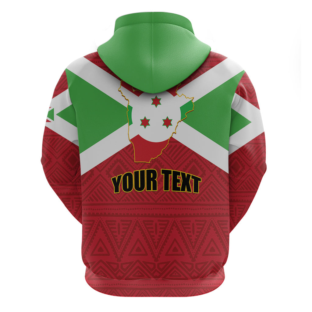 Personalized Burundi Hoodie Coat Of Arms African Pattern LT01