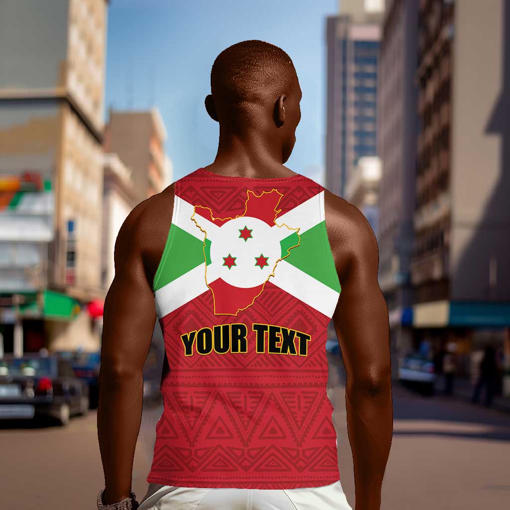 Personalized Burundi Men Tank Top Coat Of Arms African Pattern LT01