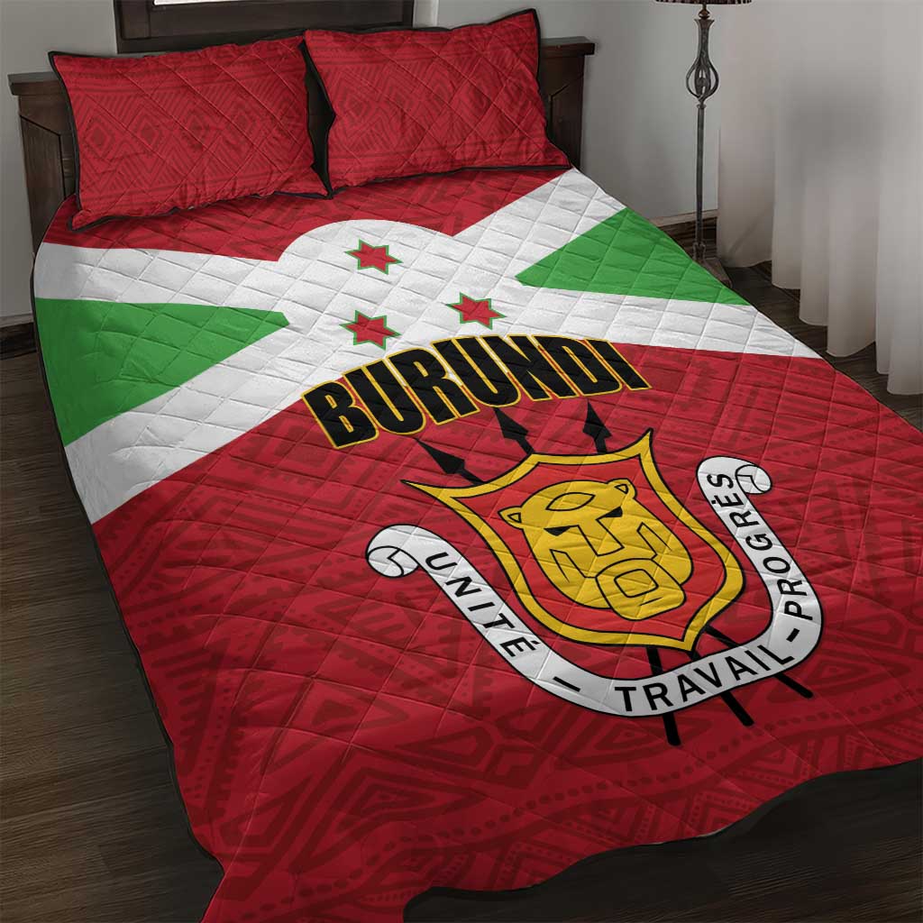 Burundi Quilt Bed Set Coat Of Arms African Pattern LT01