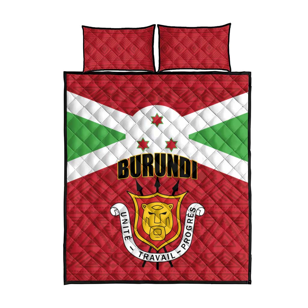 Burundi Quilt Bed Set Coat Of Arms African Pattern LT01