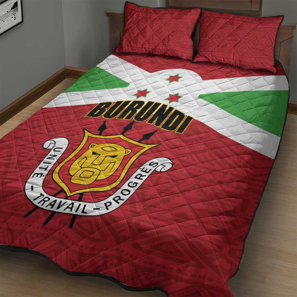 Burundi Quilt Bed Set Coat Of Arms African Pattern LT01