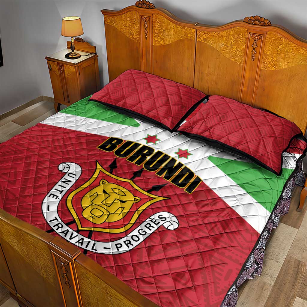 Burundi Quilt Bed Set Coat Of Arms African Pattern LT01