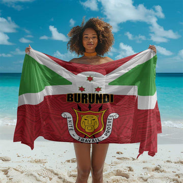 Burundi Sarong Coat Of Arms African Pattern LT01