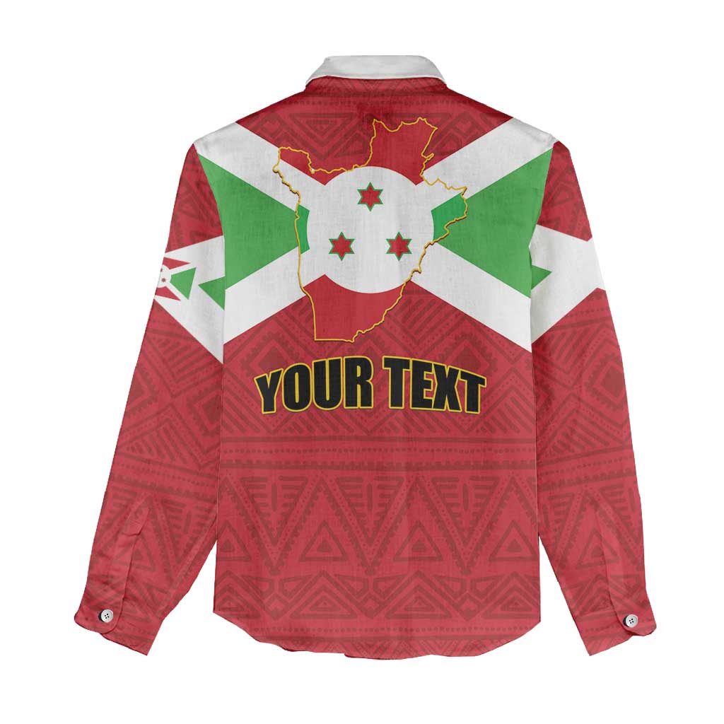 Personalized Burundi Women Casual Shirt Coat Of Arms African Pattern LT01