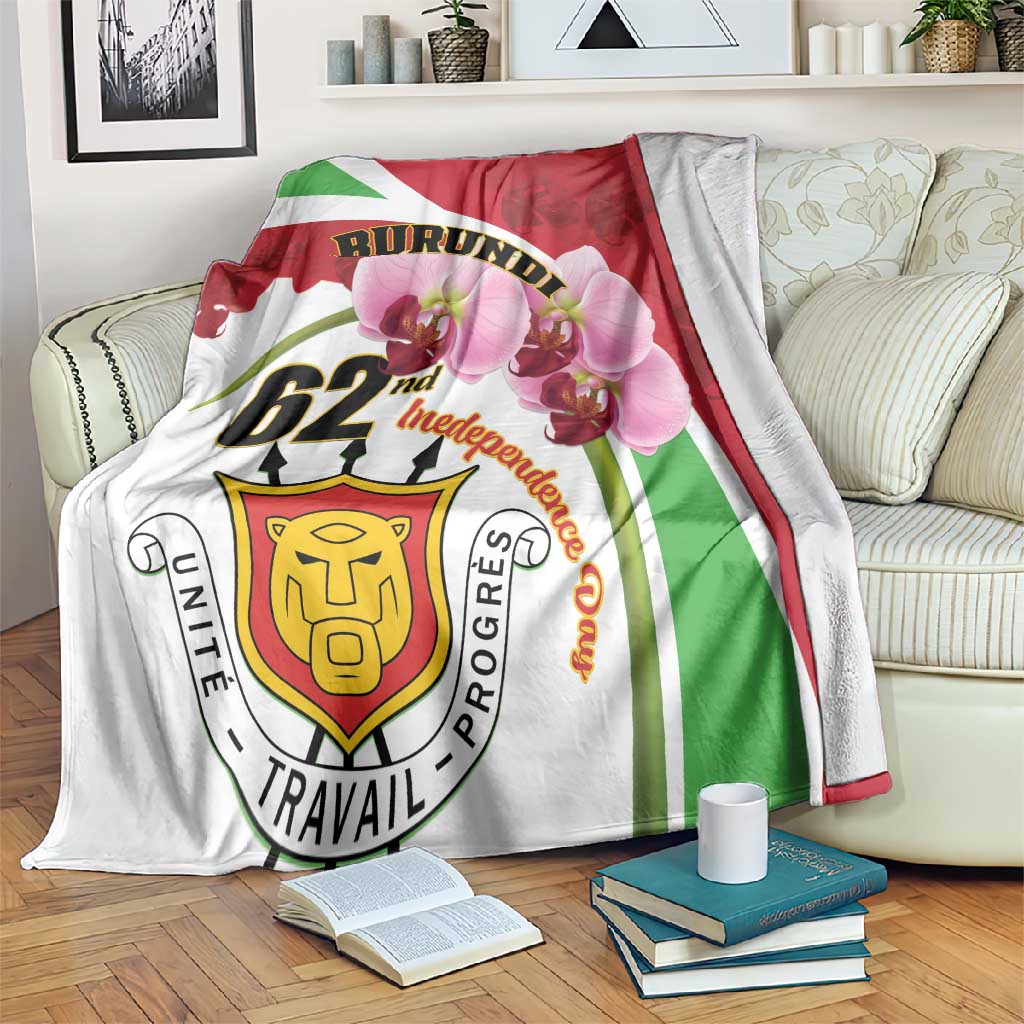 Burundi Independence Day Blanket Coat Of Arms Bujumbura Flower LT01
