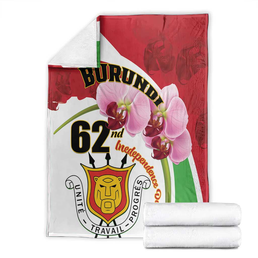 Burundi Independence Day Blanket Coat Of Arms Bujumbura Flower LT01