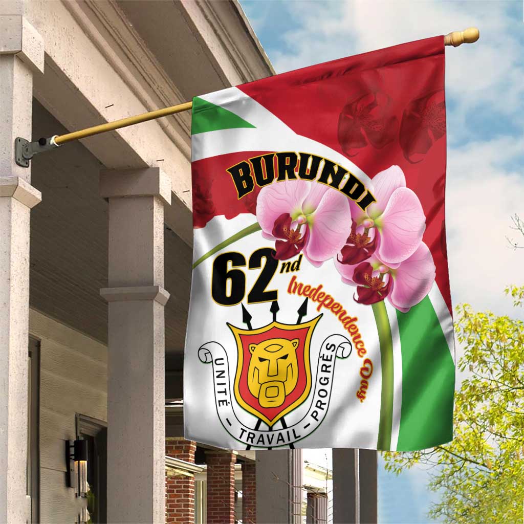 Burundi Independence Day Garden Flag Coat Of Arms Bujumbura Flower LT01