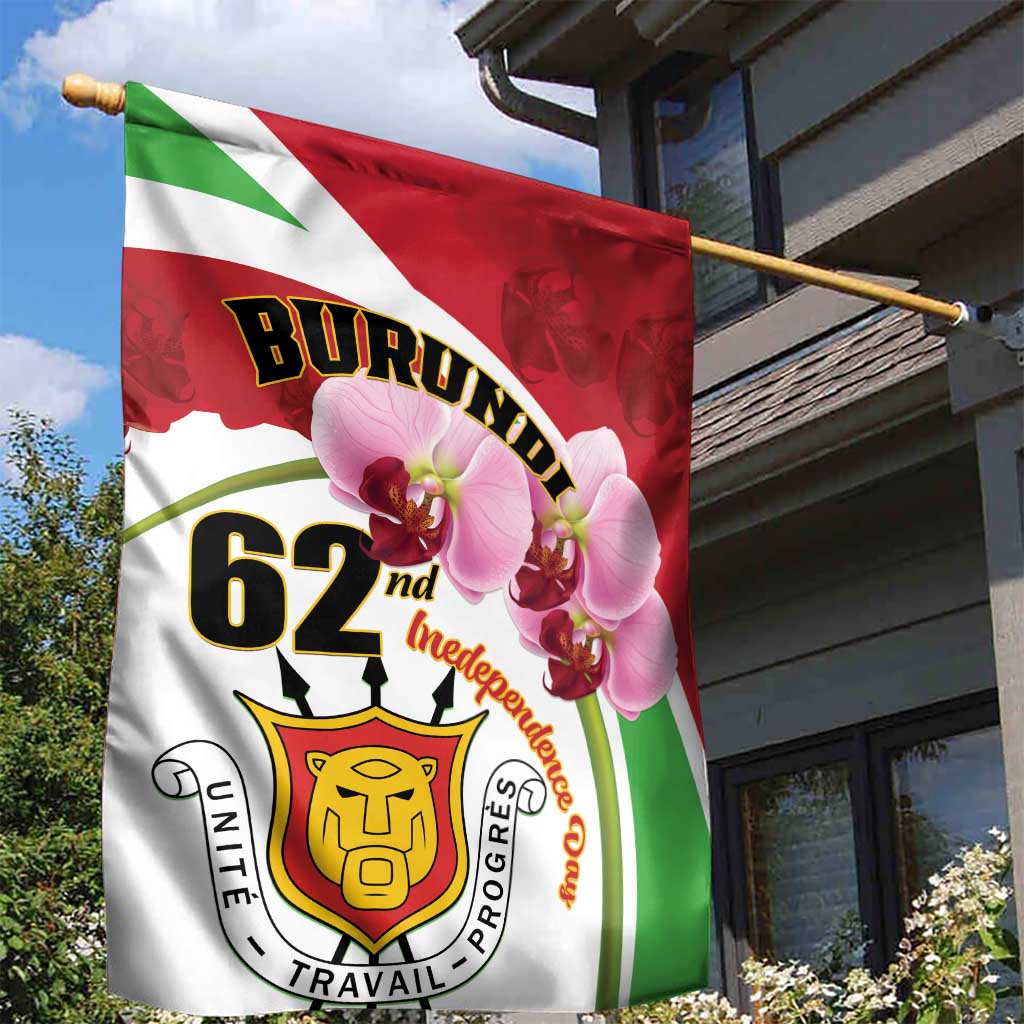 Burundi Independence Day Garden Flag Coat Of Arms Bujumbura Flower LT01