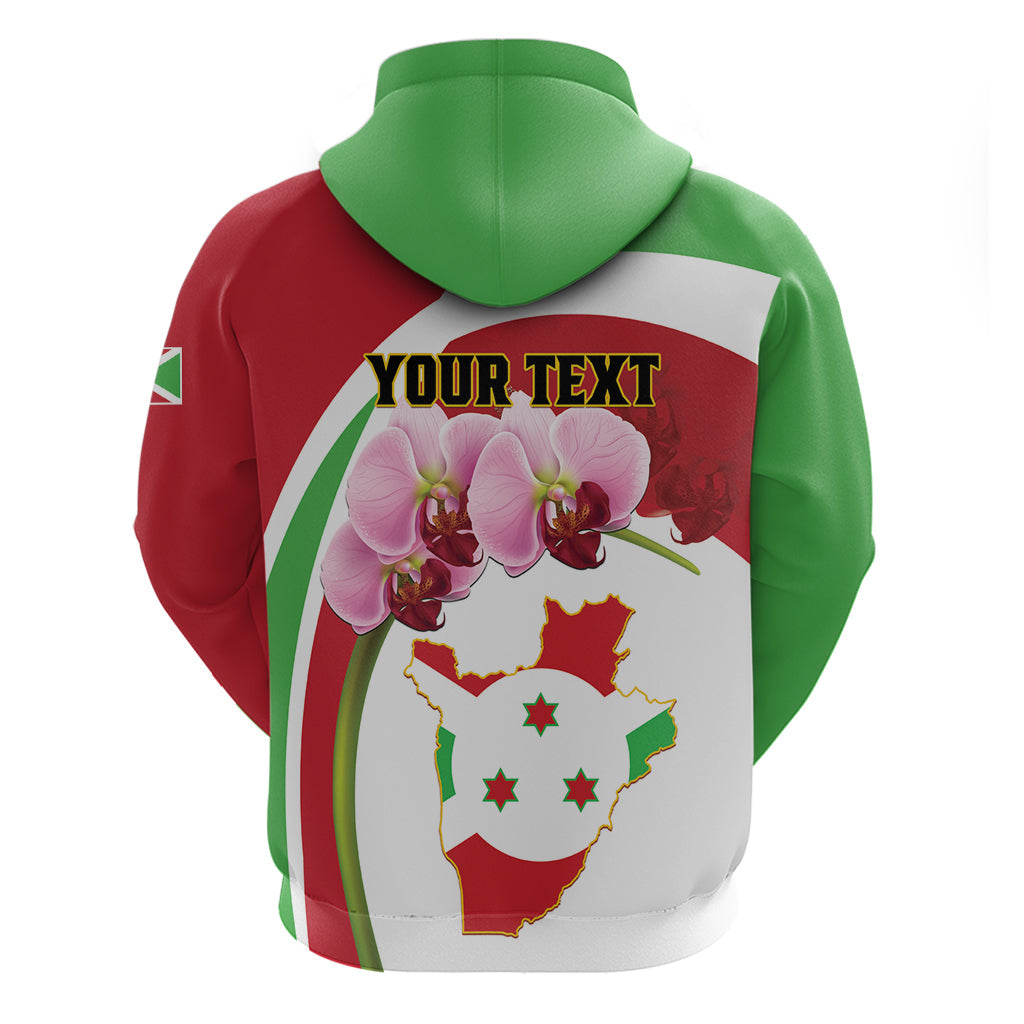 Personalized Burundi Independence Day Hoodie Coat Of Arms Bujumbura Flower LT01