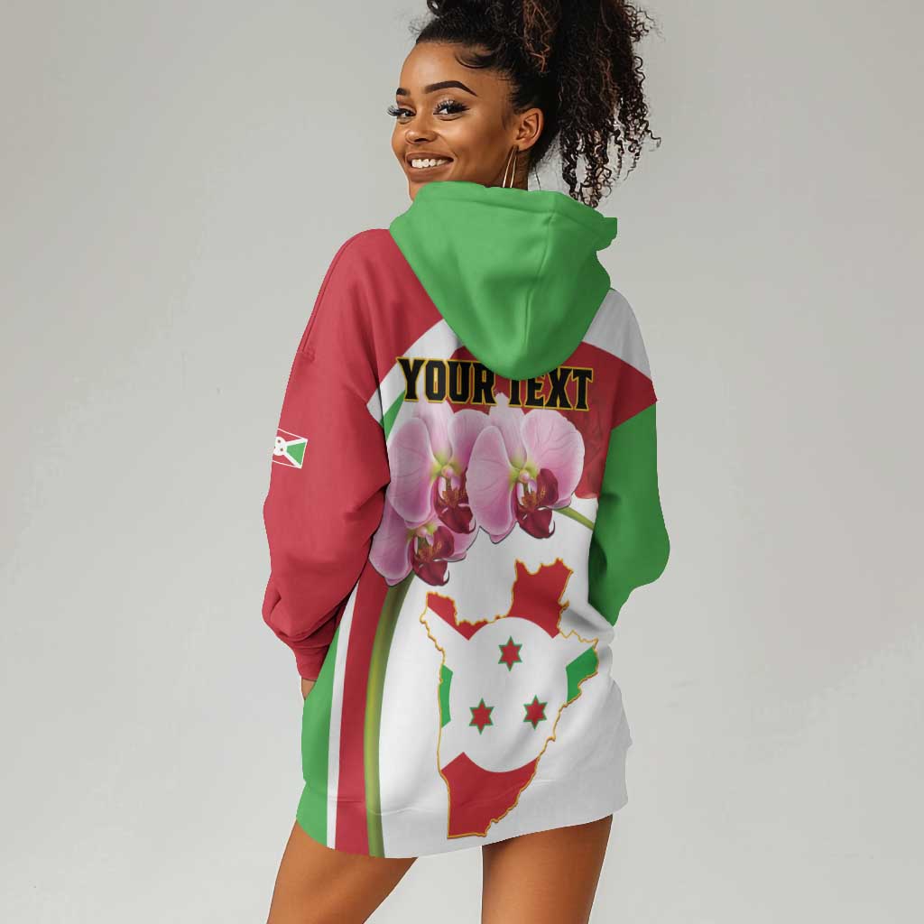 Personalized Burundi Independence Day Hoodie Dress Coat Of Arms Bujumbura Flower LT01