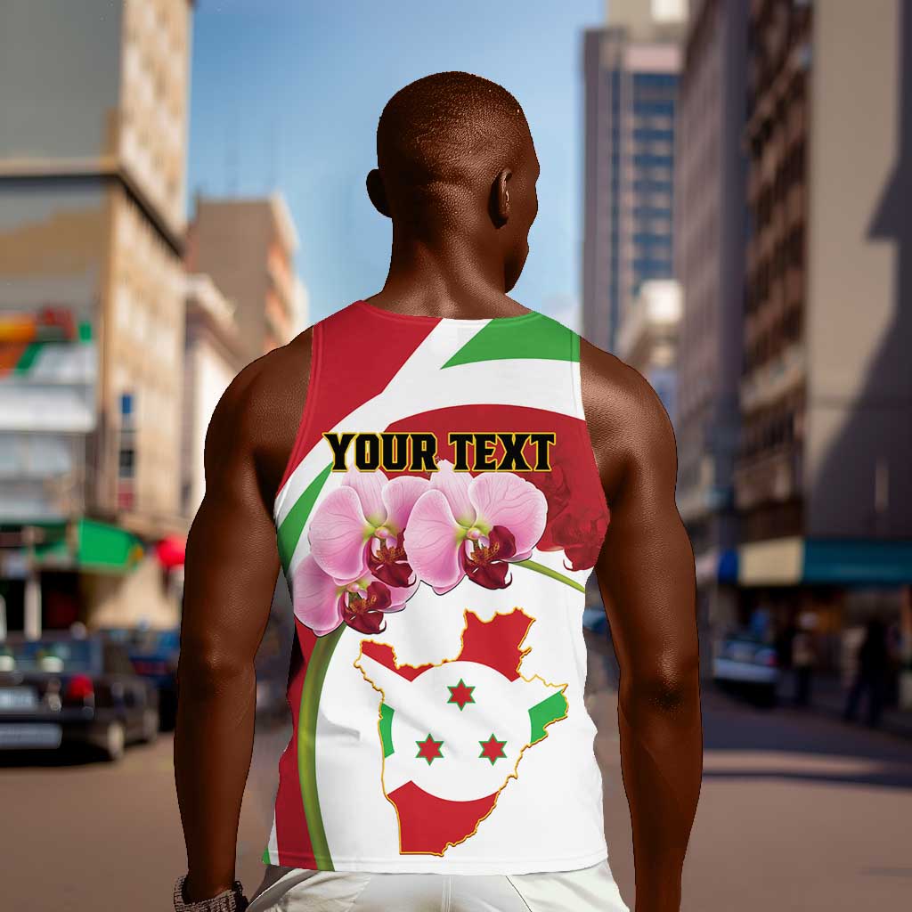 Personalized Burundi Independence Day Men Tank Top Coat Of Arms Bujumbura Flower LT01