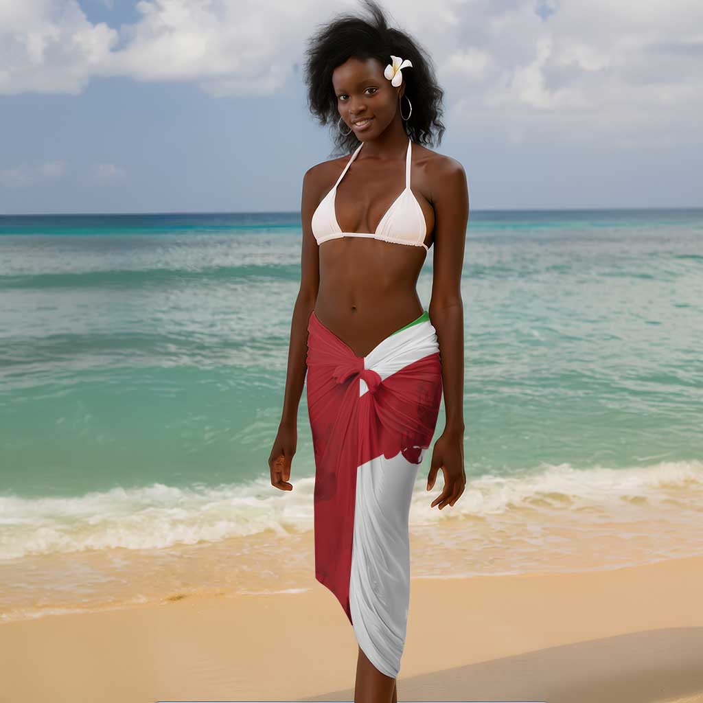 Burundi Independence Day Sarong Coat Of Arms Bujumbura Flower LT01