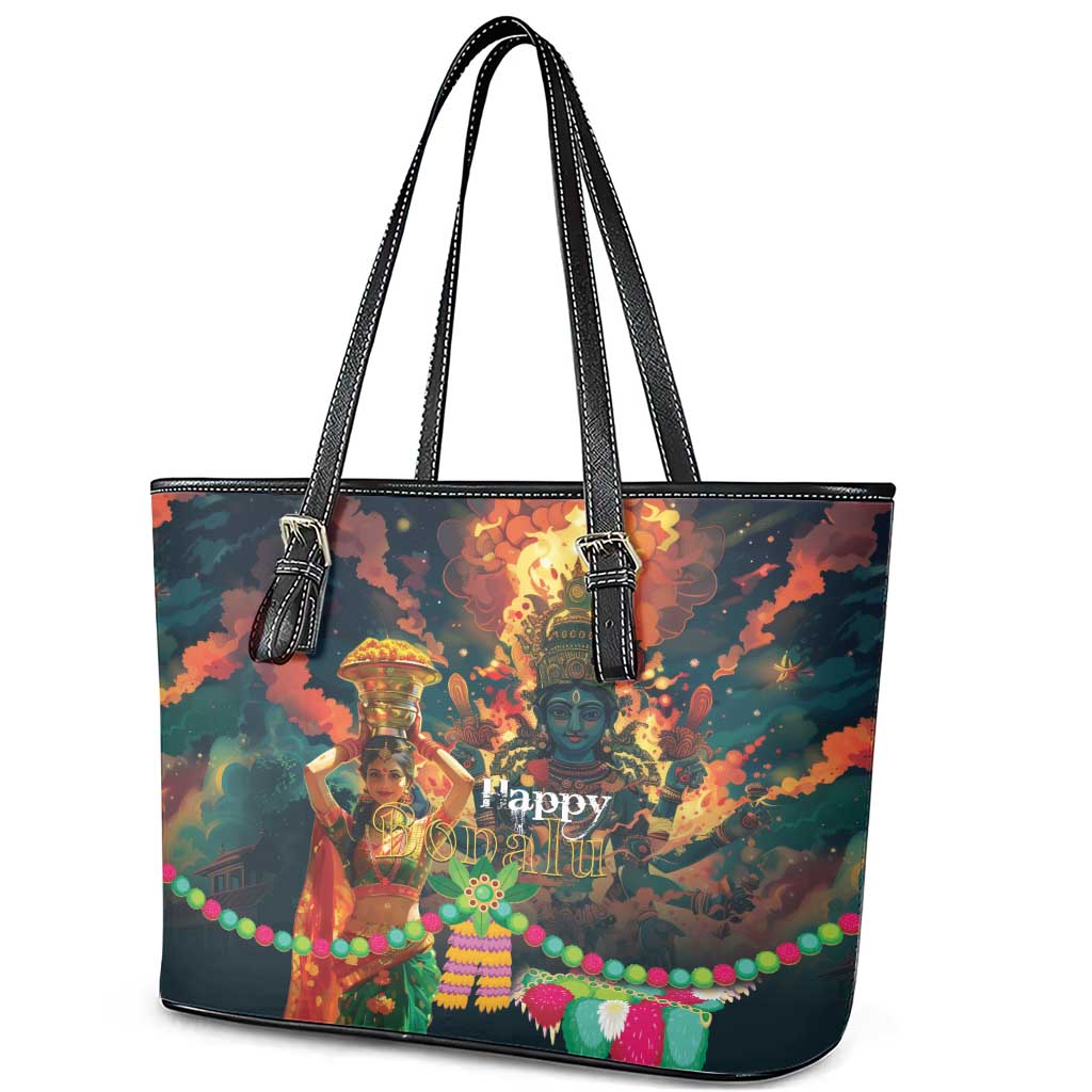 Bonalu Festival 2024 Leather Tote Bag Bonam Parikrama LT01