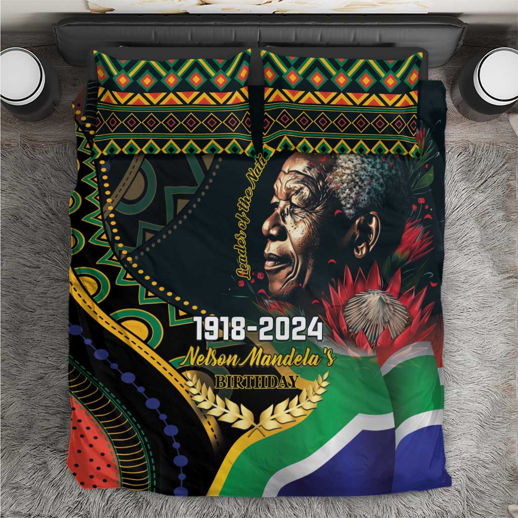Nelson Mandela Birthday Bedding Set Leader of the Nation LT01