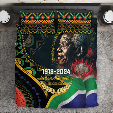 Nelson Mandela Birthday Bedding Set Leader of the Nation LT01