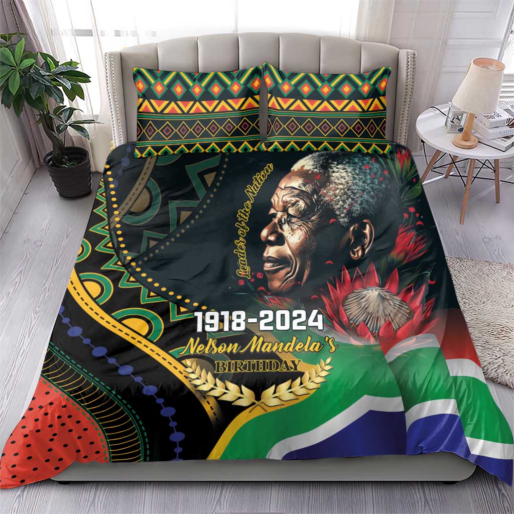 Nelson Mandela Birthday Bedding Set Leader of the Nation LT01