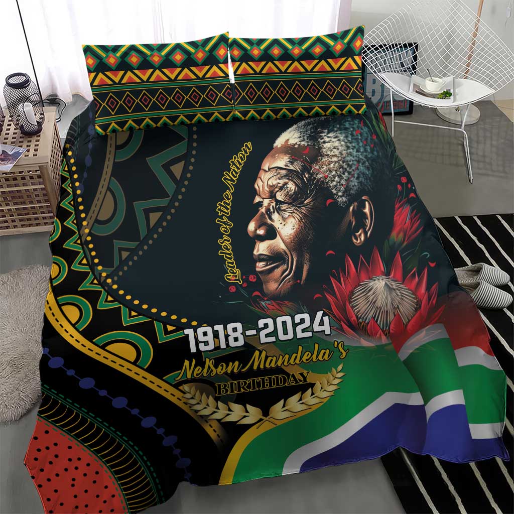 Nelson Mandela Birthday Bedding Set Leader of the Nation LT01