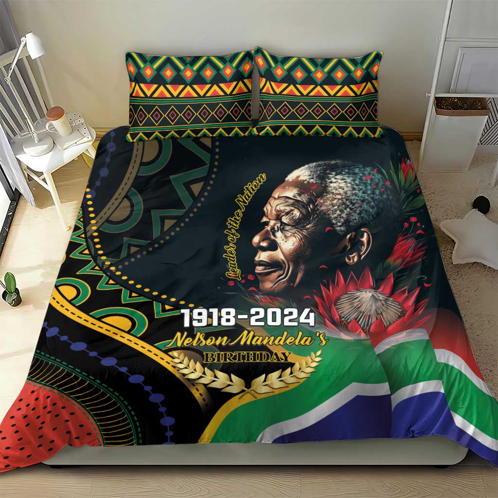 Nelson Mandela Birthday Bedding Set Leader of the Nation LT01