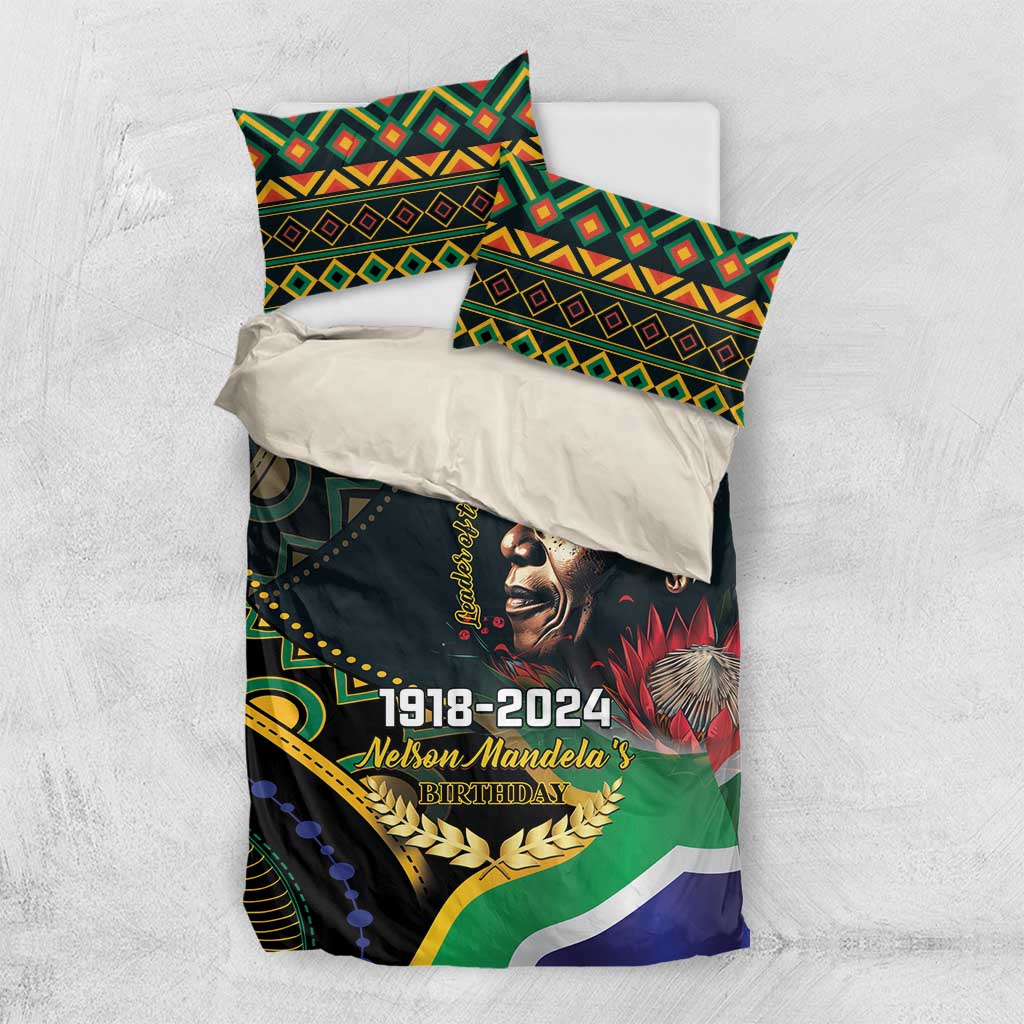 Nelson Mandela Birthday Bedding Set Leader of the Nation LT01