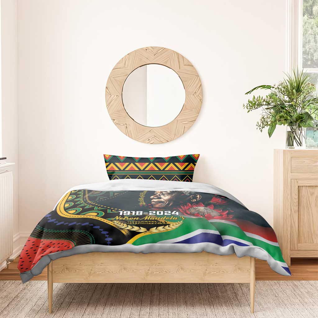Nelson Mandela Birthday Bedding Set Leader of the Nation LT01