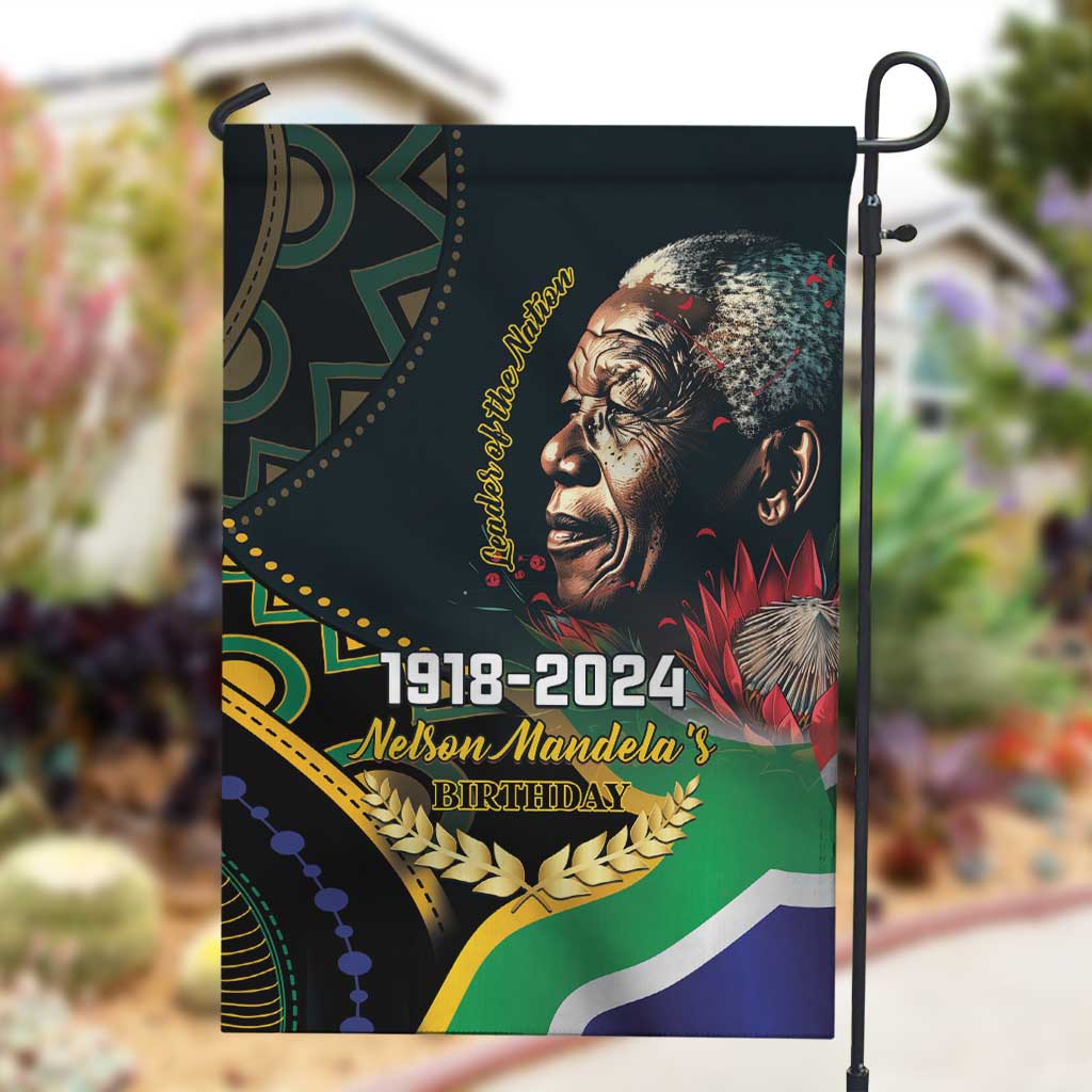 Nelson Mandela Birthday Garden Flag Leader of the Nation LT01