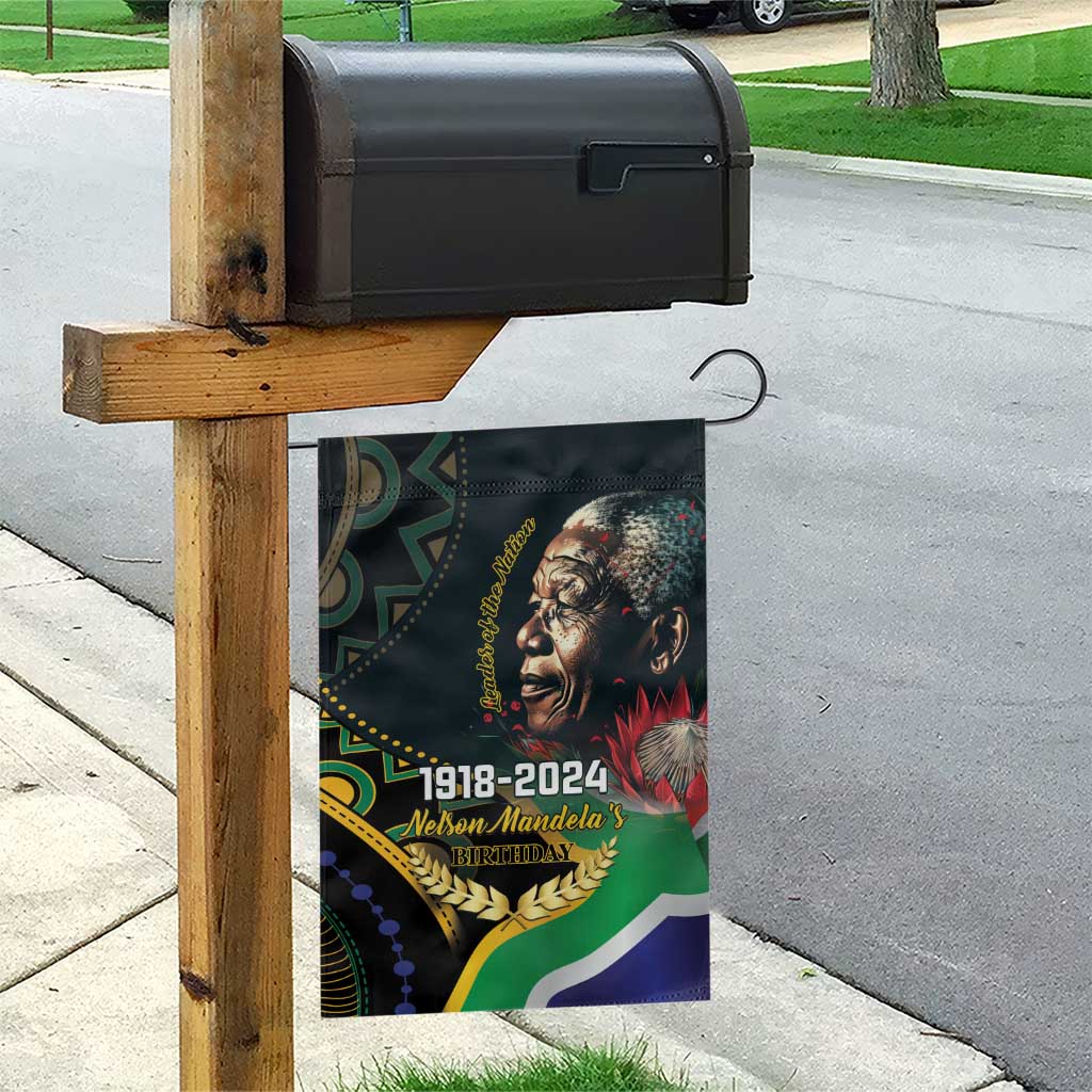 Nelson Mandela Birthday Garden Flag Leader of the Nation LT01