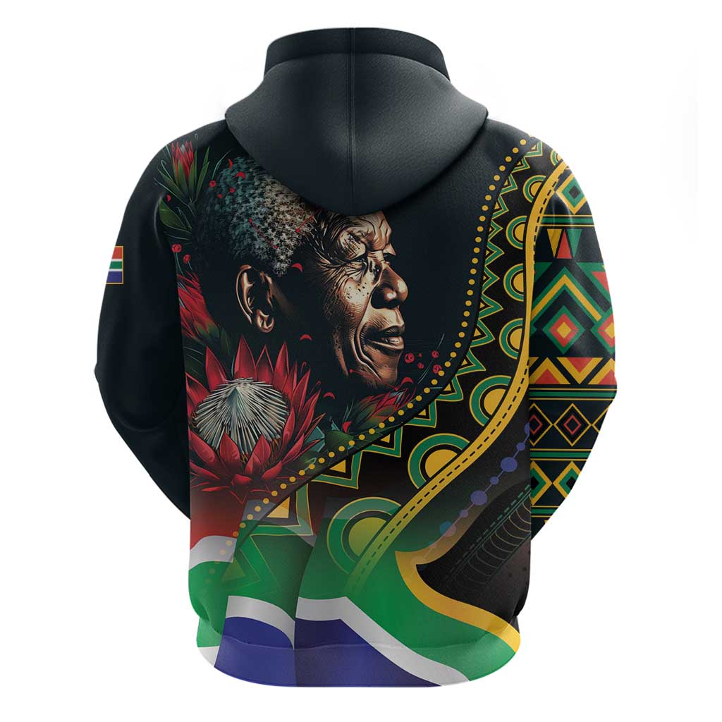 Nelson Mandela Birthday Hoodie Leader of the Nation LT01