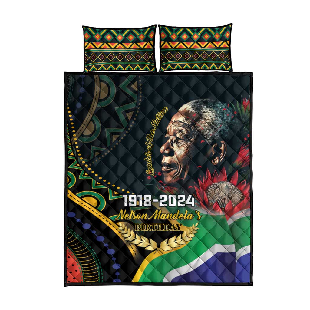 Nelson Mandela Birthday Quilt Bed Set Leader of the Nation LT01