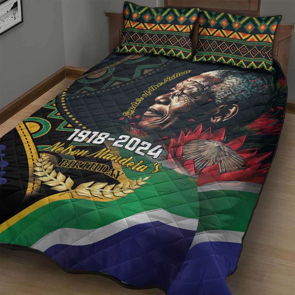 Nelson Mandela Birthday Quilt Bed Set Leader of the Nation LT01